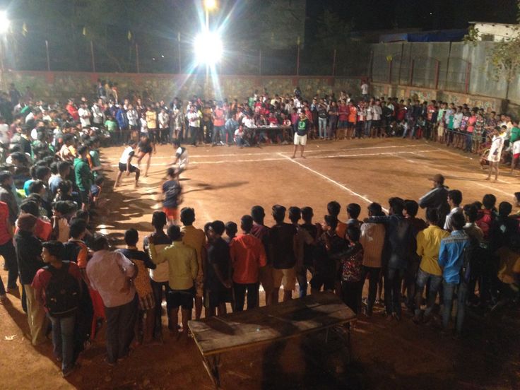 Community sports event with players and spectators